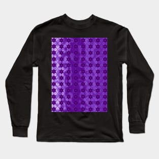 PURPLE Star Pattern Long Sleeve T-Shirt